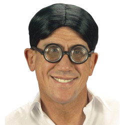 Paruka blbeček pánská černá